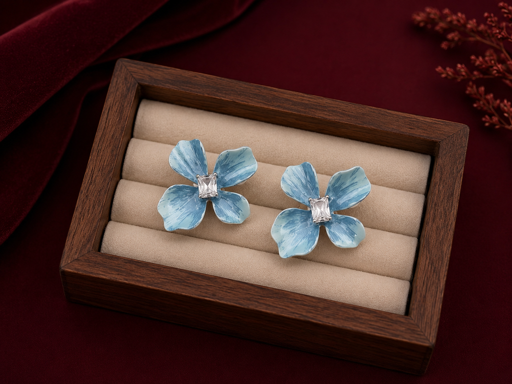 Azure Bloom Earrings
