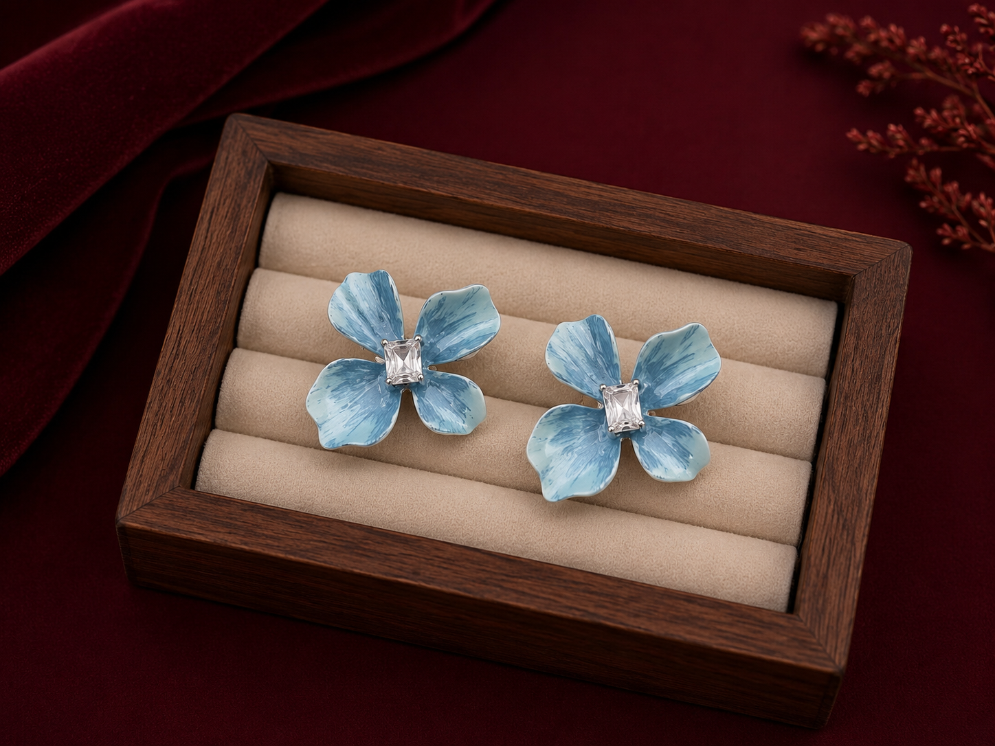 Azure Bloom Earrings
