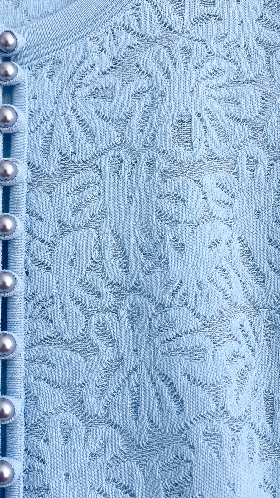 Sky Blue Pleated Maxi Dress