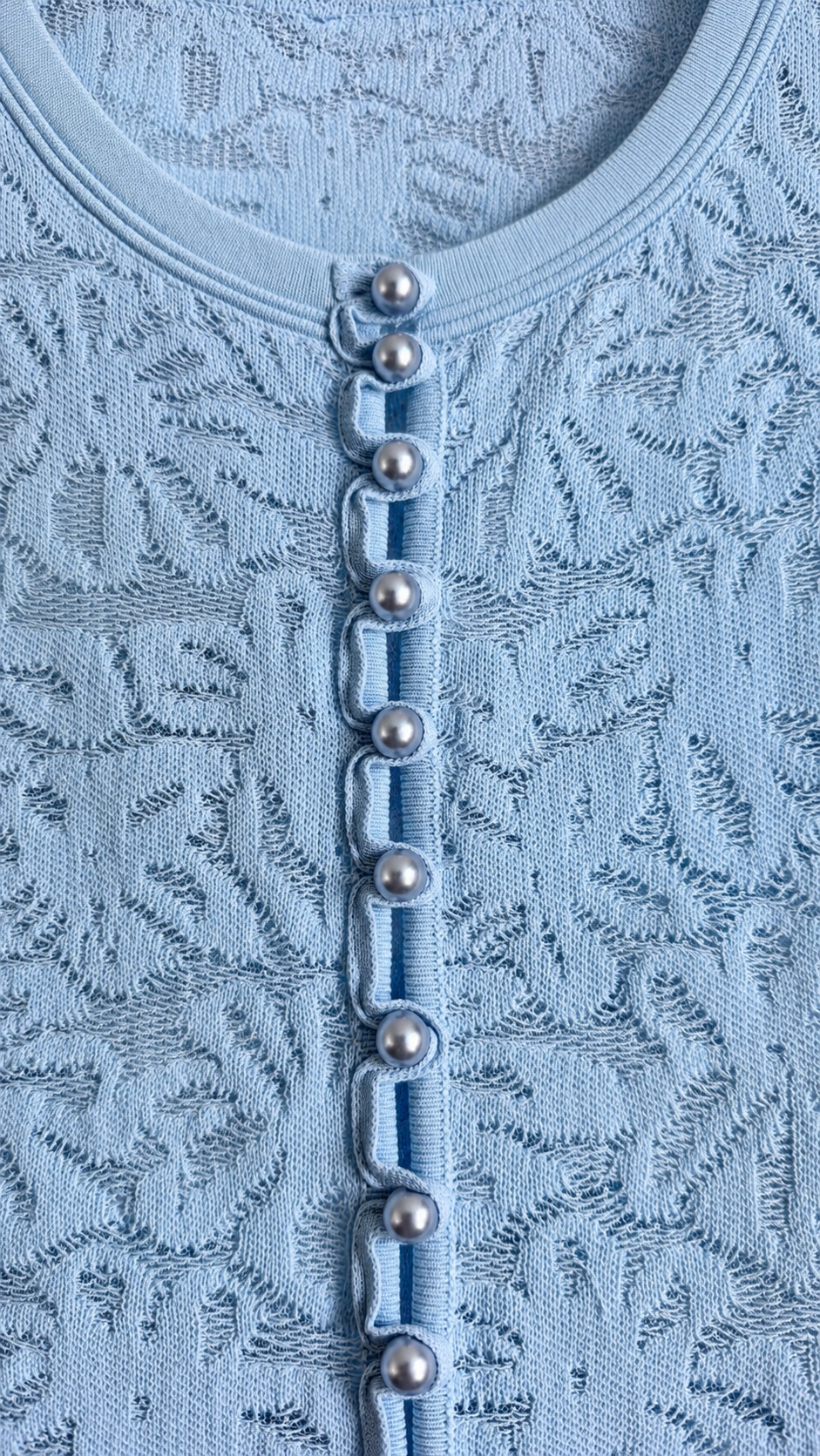 Sky Blue Pleated Maxi Dress