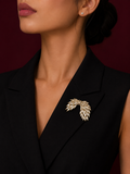 Crystal Angel Wings Brooch
