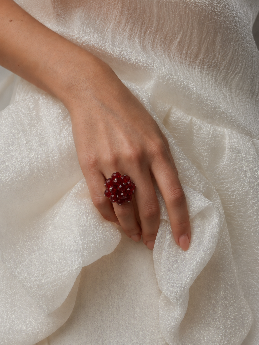 Ruby Bloom Ring