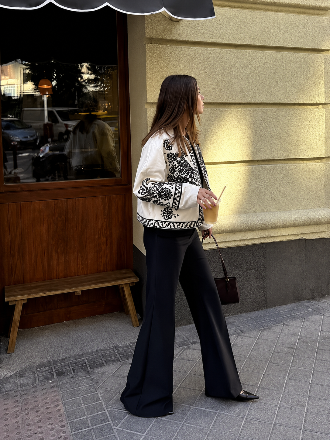 Monochrome Embroidered Jacket