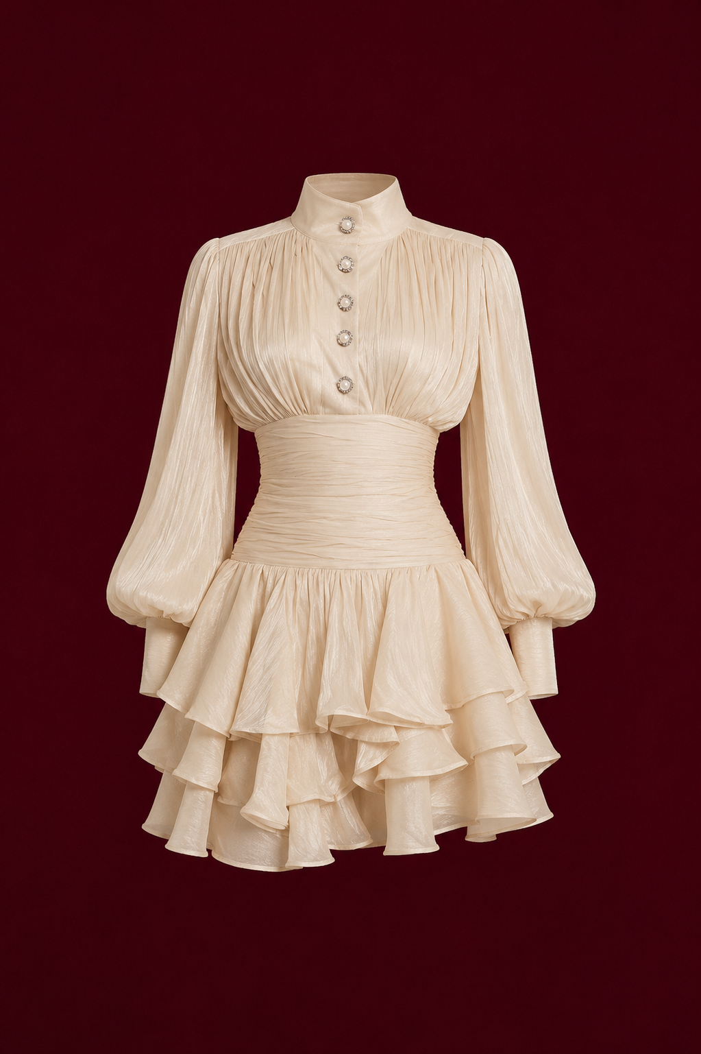 Amélie Ruffle Mini Dress