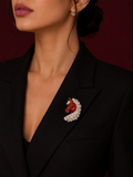 Ruby Horse Brooch