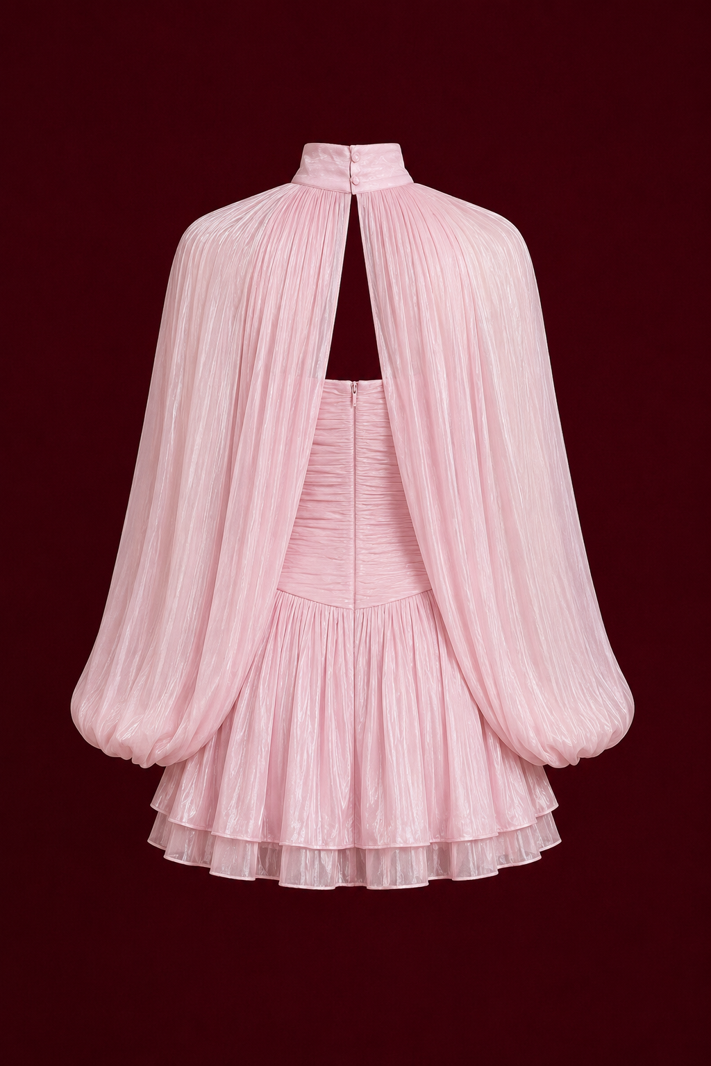 Blush Cape Mini Dress