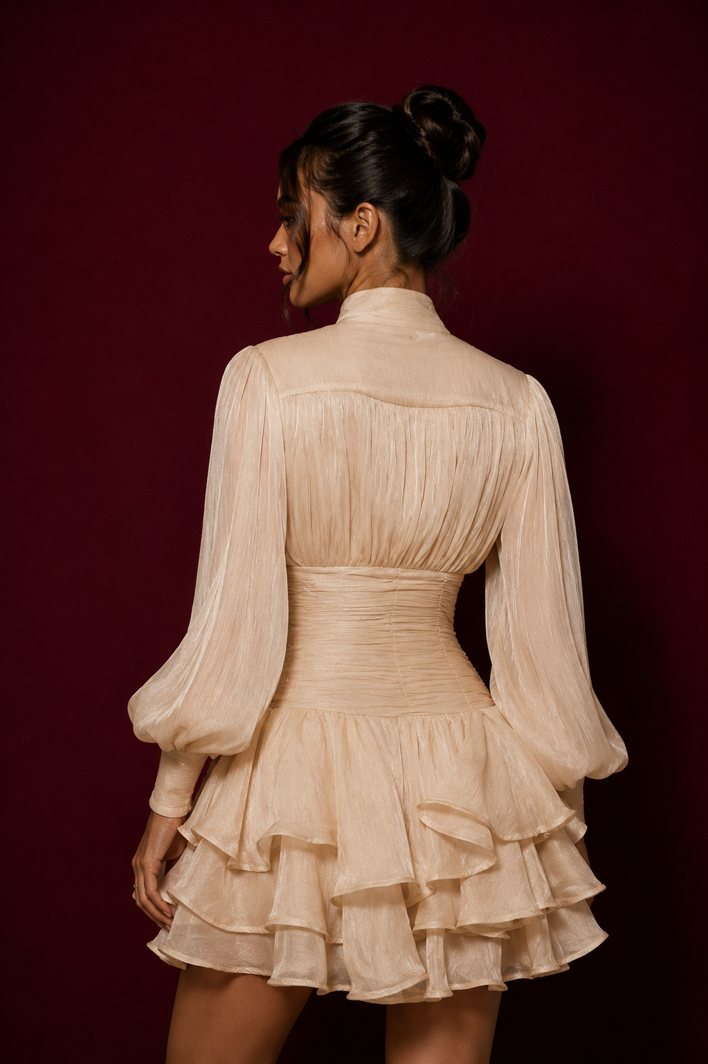 Amélie Ruffle Mini Dress