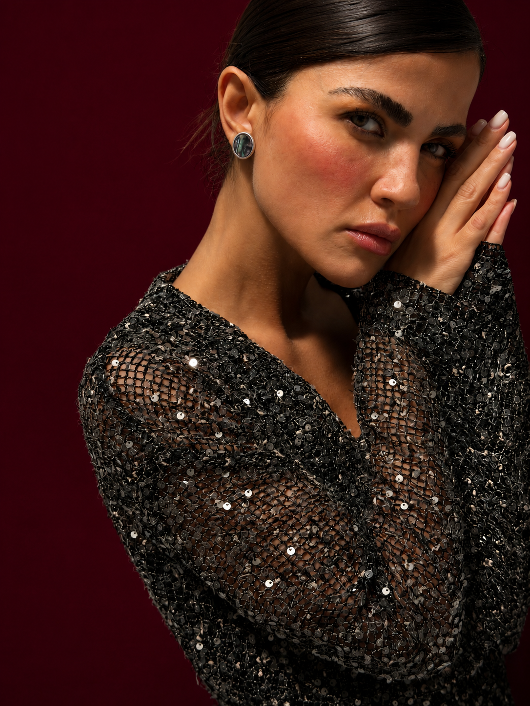 BYLEN Midnight Tide Stud Earrings