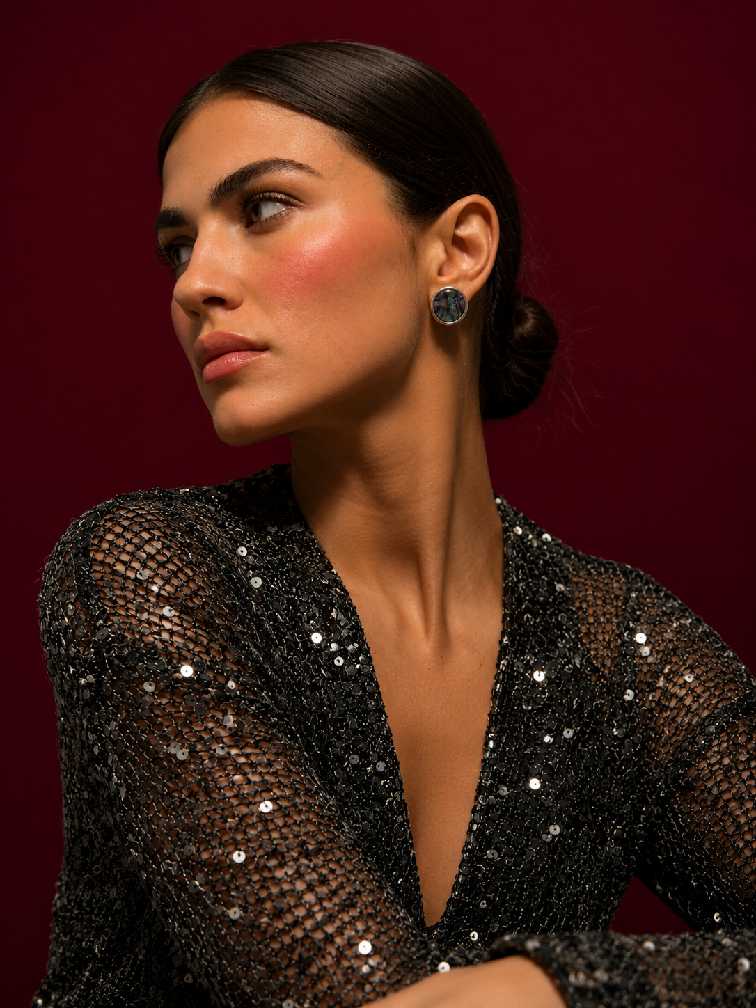 BYLEN Midnight Tide Stud Earrings
