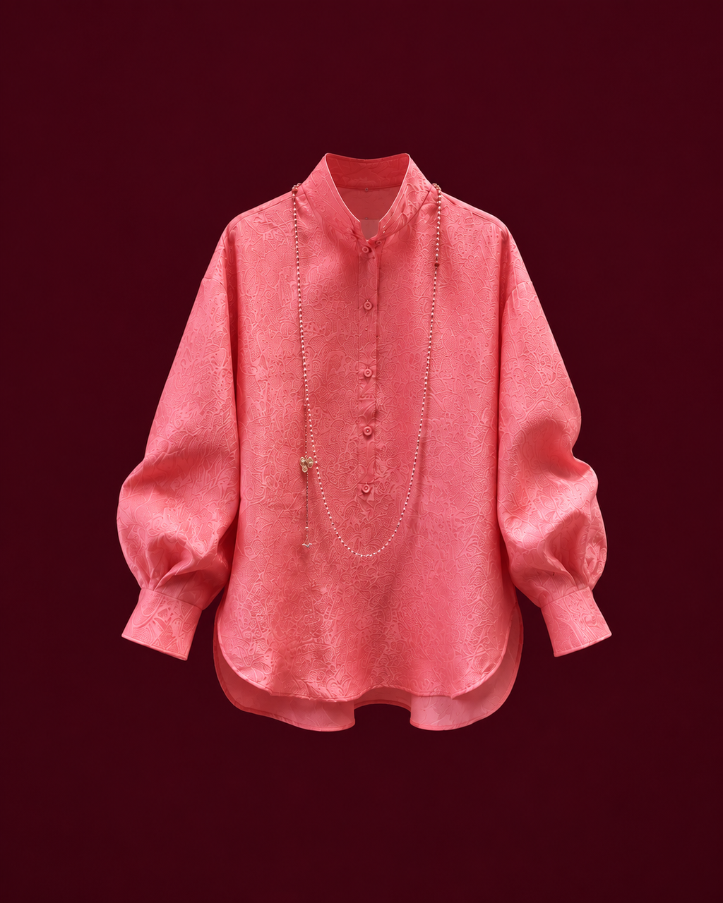 Rosé Jacquard Set