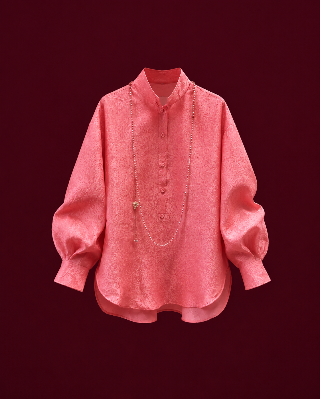 Rosé Jacquard Set