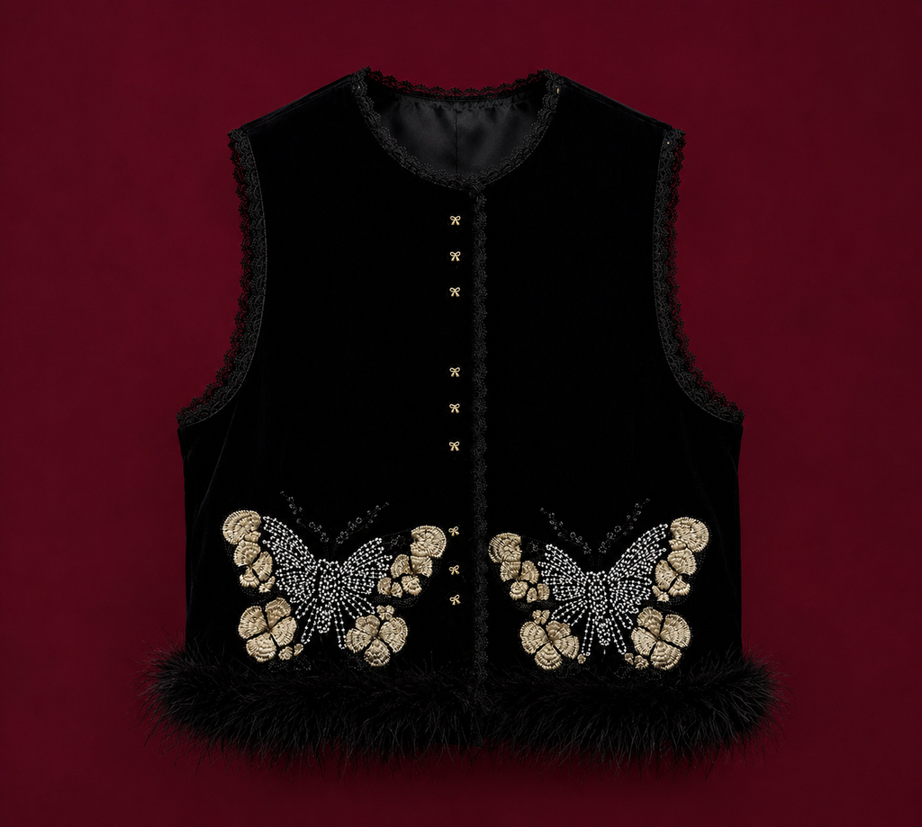 BYLEN Butterfly Velvet Set
