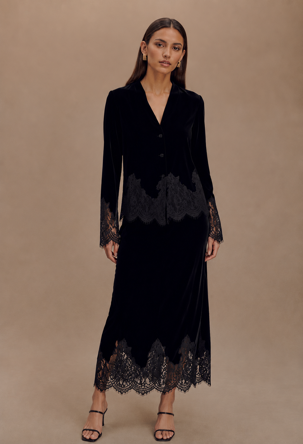 Velvet Lace Set