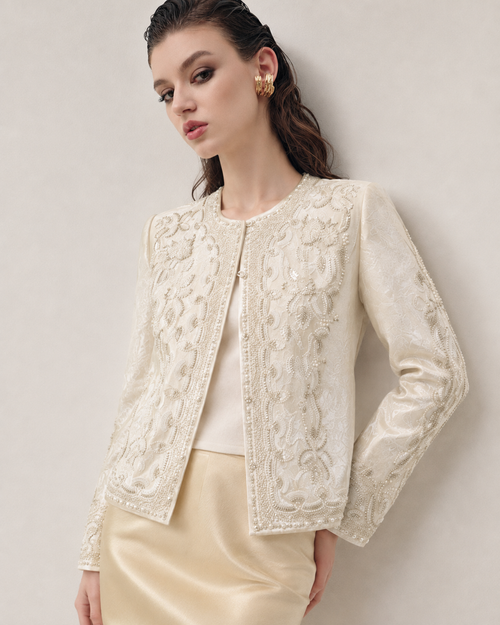 BYLEN Aurelia Hand-Embroidered Jacket